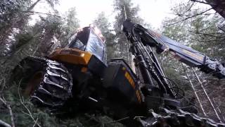 Экстремальная техника. Как финские парни косят лес. Forest monsters.