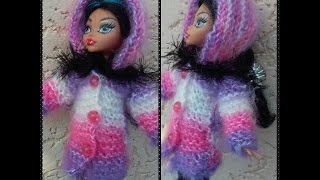 Мохеровое пальто с капюшоном...  Mohair coat with a hood ...