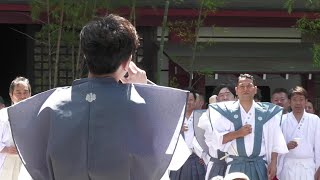 熱海来宮神社記録班撮影４Ｋ　例大祭２０２３　御鳳輦が神社出発まで　２０２３／７／１６