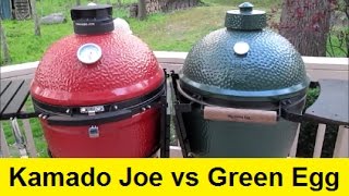 Big Green Egg vs Kamado Joe Ceramic Grills