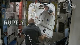 LIVE: Astronauts Koch and Meir perform spacewalk to complete battery replacement
