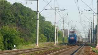 Электровоз ЧС200-003 с поездом №055 (СПб → Москва)