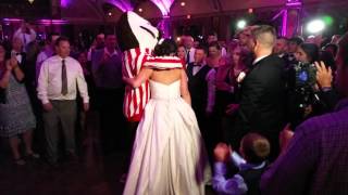 T & B's Wedding 11 Bucky Badger Storms The Reception