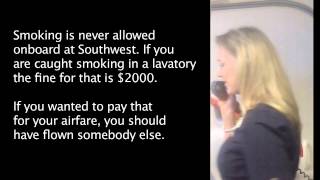 Hilarious Southwest Airline Safety Presentation (Open Captions)