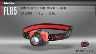 Coast Dual Color Headlamp  615 Lumens Model# FL85