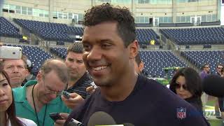 Russell Wilson New York Yankees Spring Training Press Conference