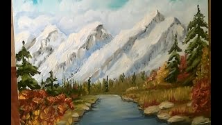 Как нарисовать горы  Рисуем горы Демо