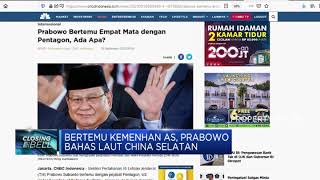 Bertemu Kemenhan AS, Prabowo Bahas Laut China Selatan
