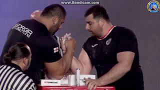 euroarm 2017 katovice / rigt arm/ FINAL/ levan saginashvili vs genadi kvikvinia