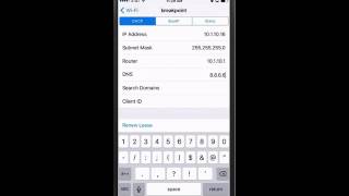 How to change the DNS server settings on an iPhone to Google's DNS Servers