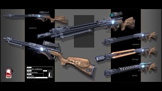 Моделирование энергетической винтовки в 3D Coat.  Modeling energy rifle in 3D Coat.