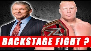 Vince McMahon & Brock Lesnar have BACKSTAGE Altercation ?