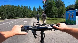 Пробный заезд kugoo M5, Lux, halten rs-03.