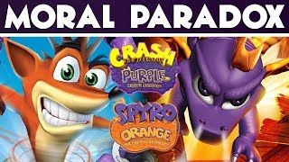 Crash Bandicoot Purple and Spyro Orange | Moral Paradox