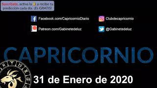 Horóscopo Diario - Capricornio - 31 de Enero de 2020