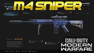 Modern Warfare - THE BEST SNIPER CLASS SETUP! (M4A1 SNIPER)