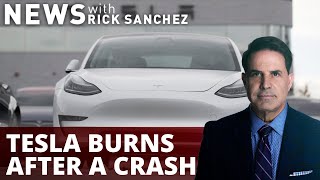 Tesla's fiery crash confounds firefighters