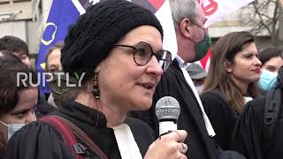 France: Judicial workers stage protest in day of nationwide strike action