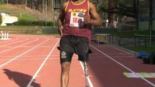 Ntsikelelo Mdlalana - Above knee amputee running