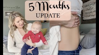 5 Month update | Baby update, sleep, milestones | Postpartum hair loss & body update | Megan Hurst