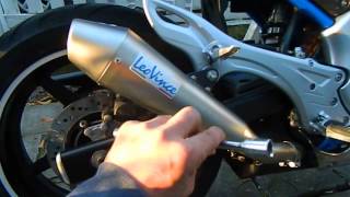 SUZUKI GLADIUS LEOVINCE  SBK GP EVO II EXHAUST SOUND W/O BAFFLES