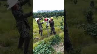 The most Portable Drilling rig field operation