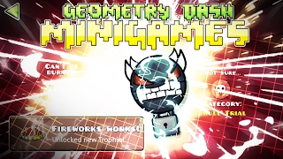 THE VAULT BREAKER, MINIGAMES IN GEOMETRY DASH AND FIRE CHALLENGE! || GD 2.2 Fanmade by PhoeniX