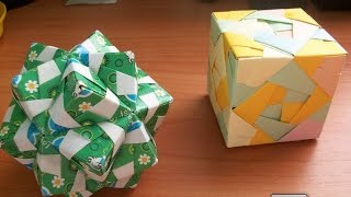Простые Поделки Оригами. Модульный Куб из Бумаги Своими Руками. По Следам Онлайн Мастер Класса