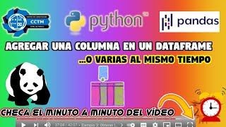 ¿Cómo agregar o insertar una columna en un dataframe? | Pandas | Python