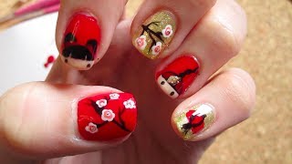 Chinese New Year Nail Tutorial