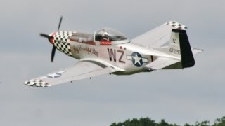 DAVE `THE BOY` STEPHENS P51 MUSTANG REPLICA TITAN T51 - HOPFARM SOUTHERN RC MODEL AIRSHOW