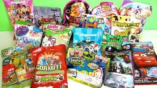 16 blind bags unboxing Gormiti, Scatter Brainz, Trash Pack, Lego, Filly