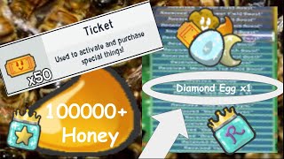 BEST WORKING CODES IN BEE SWARM SIMULATOR!!! 50+ TICKETS AND MORE!!!