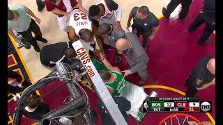 LeBron & Gordon Hayward Shake Hands After He Breaks His Leg
