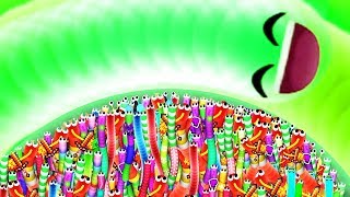 WORMATE.IO ЧЕРВЬ ГИГАНТ ПРОТИВ 27722 НУБОВ! БЕЗ ЧИТОВ МУЛЬТФИЛЬМ ИГРА КЛОН SLITHER.IO И WORMAX.IO