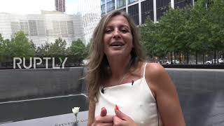 USA: Friends and widow of 9/11 victim return to ground zero to celebrate his birthday