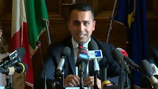 Il Ministro Di Maio in Conferenza Stampa a Taranto, 24 giungo 2019