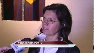 Obra de arte encoberta por gesso é descoberta na OCA, em SP