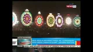 BP: Mga naglalakihang parol, naglaban-laban sa Giant Lantern festival