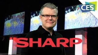 Sharp Press Conference: 90in LCD Screens, Gen. 10 Glass Structures and IGZO Technology - CES - 2013