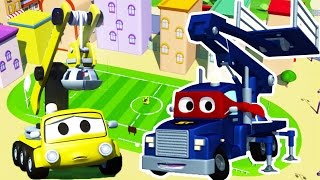 Трансформер Карл и Футбольный мяч в Автомобильном Городе| Мультик про грузовички для детей