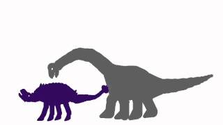 Ankylosaurus vs Brachiosaurus