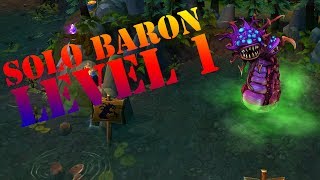 Nasus Level 1 Solo Baron - League of Legends