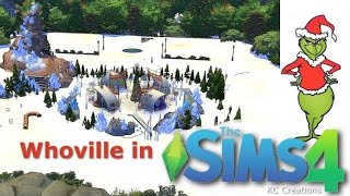 Sims 4 Lot Build Whoville & Mount Crumpit Part 1 of 2