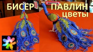 ? Павлин из бисера. Букеты цветов из бисера своими руками