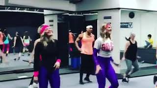 80's Fitness Class Spandex Girls.