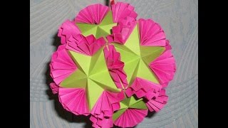 Украшения своими руками из бумаги на свадьбу. Шар кусудама Бабочки (Ч. 1)