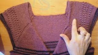 ✔Вязание. Изящный/ Простой Жакет - Болеро спицами (Реглан)