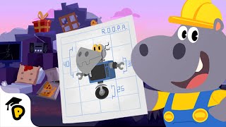 Learn shapes and build a robot! | Dr. Panda TotoTime | Kids Learning Video