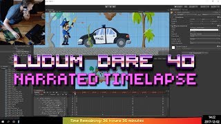 2D platform game from scratch in 48h - Ludum Dare 40 - Narrated Timelapse